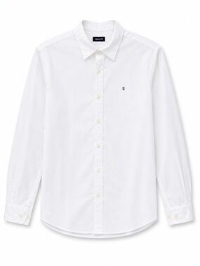 Victorinox White Tailored Fit Long Sleeve Button-Down Shirt - Size S